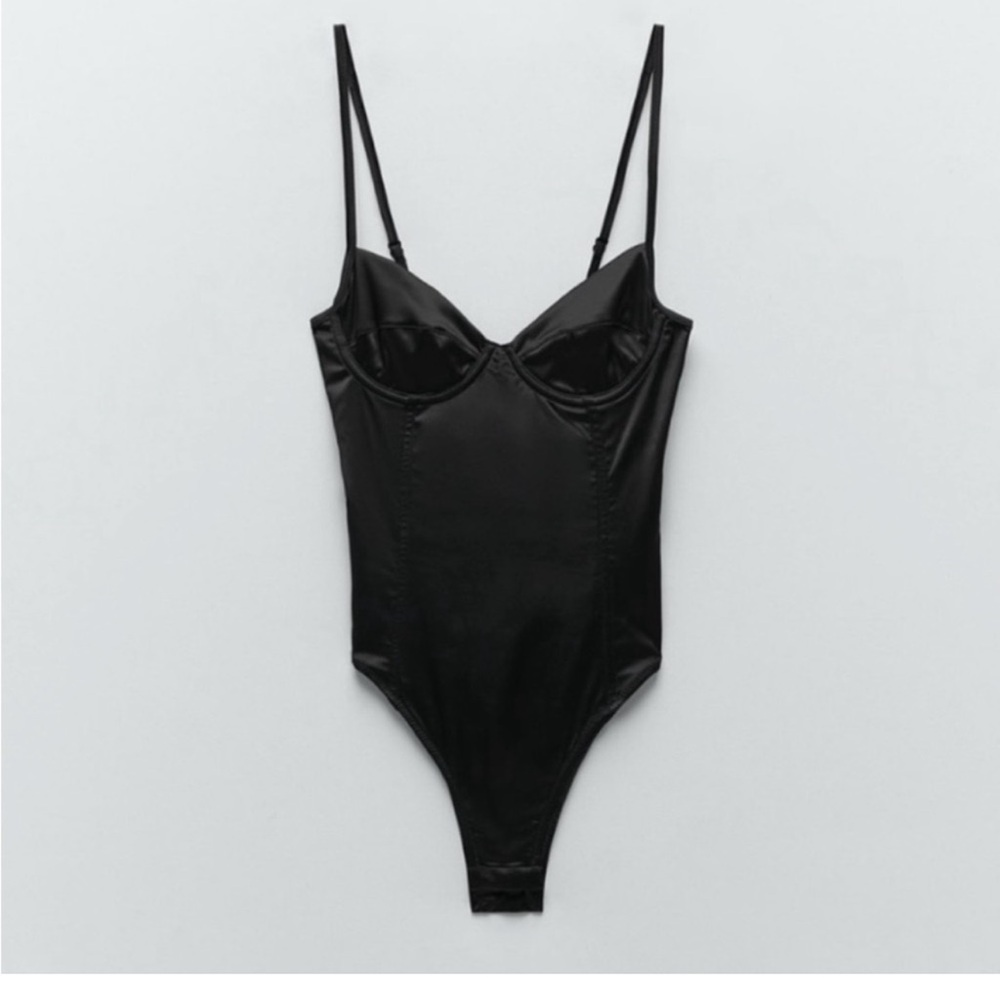 COPY - ZARA satin corset bodysuit